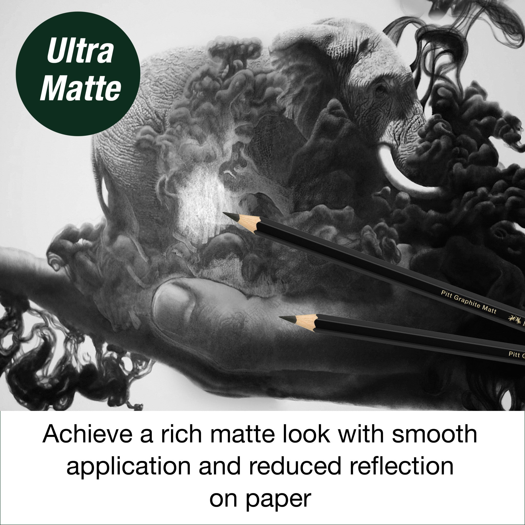 Premium Pitt Graphite Matte Sketching Pencils Set (10B, 12B, 14B) - Professional Artist Drawing Kit for Shading & Sketching - Ideal for Beginners & Advanced Artists