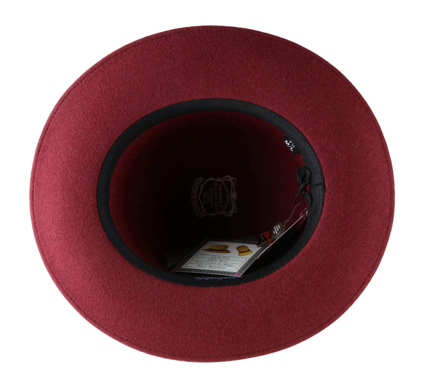 Nude Poet Wool Felt Bowler Hat - Packable, Water Repellent, Wide Brim Fedora for Men & Women - Perfect for Outdoor Events, Travel, and Fashion Accessories