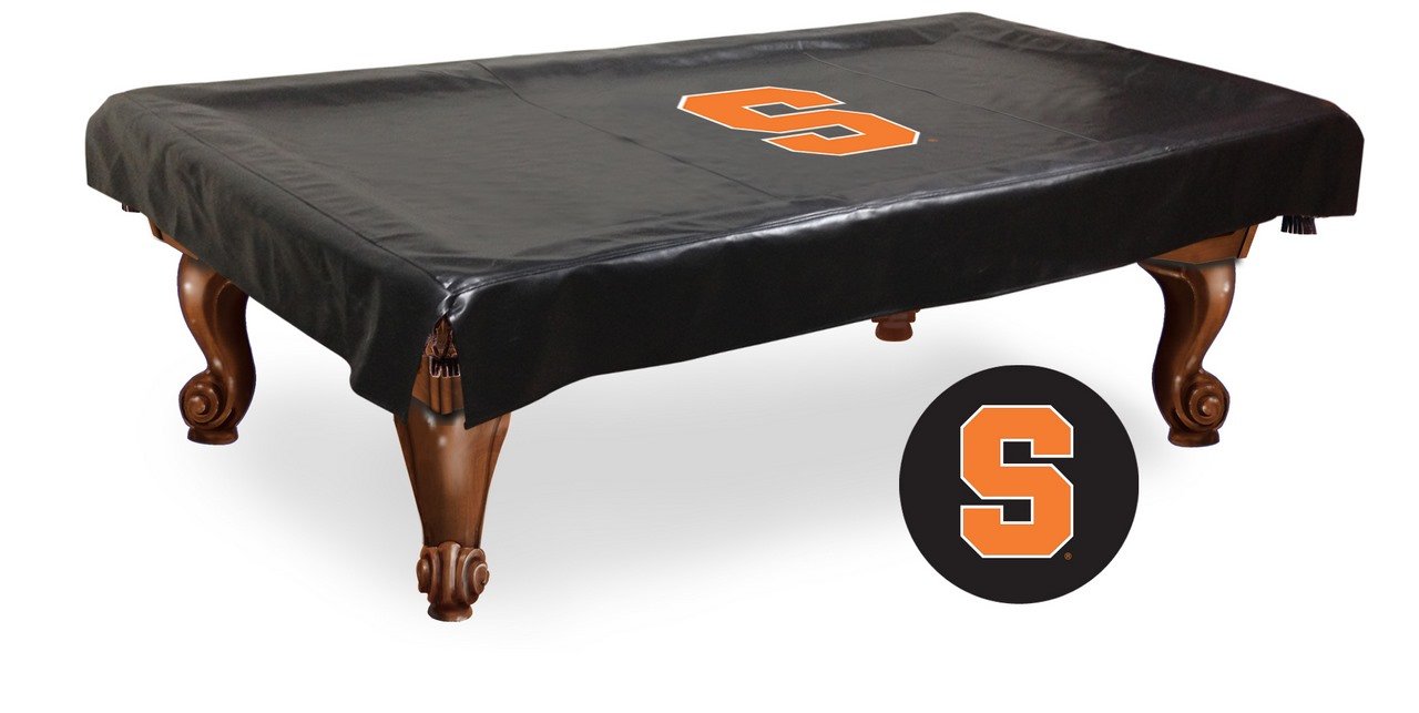 NCAA Syracuse Orange Billiard Table Cover - Waterproof & Durable Pool Table Protector for Game Room, Man Cave, or Sports Bar Decor
