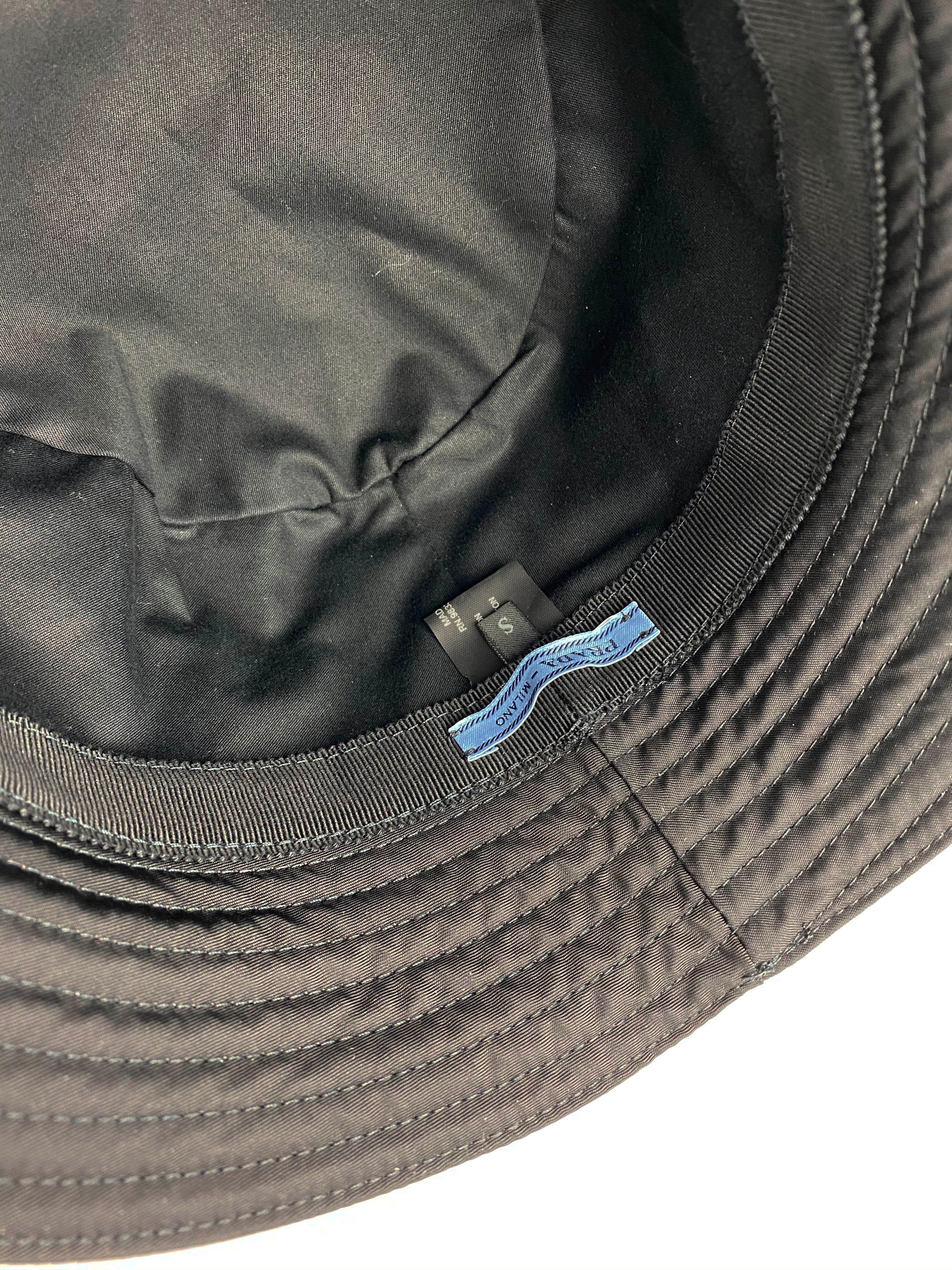 Prada Re-Nylon Bucket Hat for Women - Waterproof & UV Protection - Fashionable Unisex Sun Hat for Outdoor Activities, Beach, and Travel