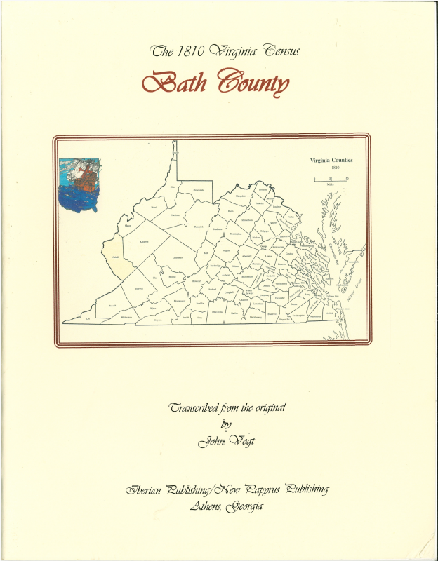 Bath County Virginia 1810 Census Records - Genealogy & Family History Research for Ancestral Discoveries