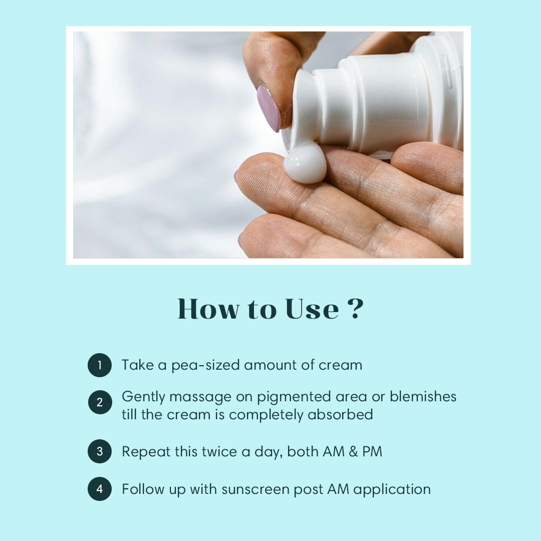 Invensa 2% Kojic Acid Face Cream for Pigmentation & Dark Spots - Brightening, Anti-Aging Treatment for Uneven Skin Tone & Sun Damage - Non-Greasy Formula for Men & Women (30g) - Perfect for Daily Skincare Routine & Nighttime Use