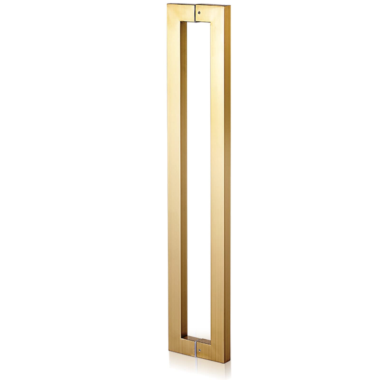 Heavy Duty Commercial Sliding Door Pull Handle for Glass & Wood Barn Doors - Gold 24 Inch Interior/Exterior Push Pull Handle with Easy Install Kit - Perfect for Home, Office & Restaurant Entrances