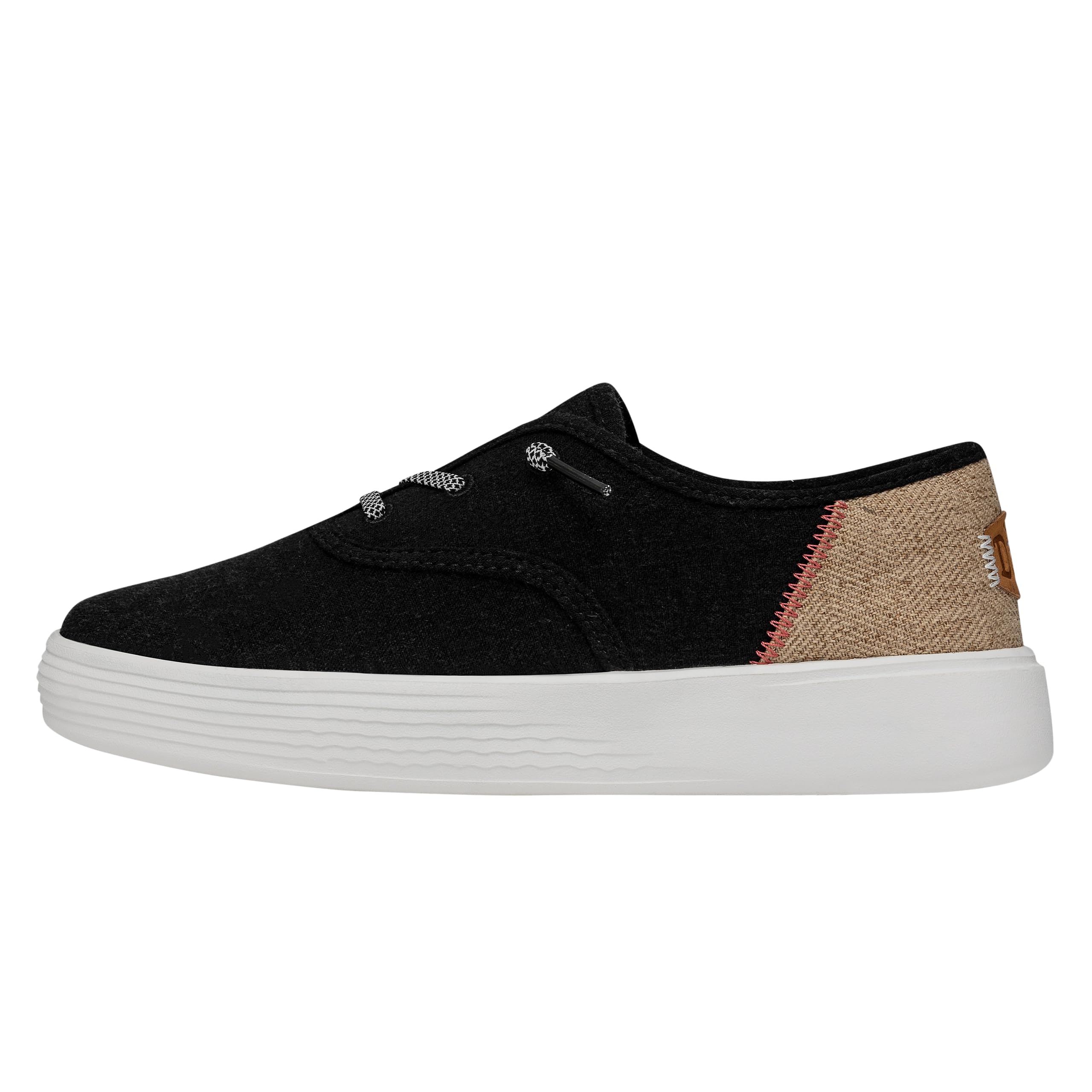 Hey Dude Men's Conway Craft Linen Slip-On Sneakers - Comfortable Lightweight Casual Shoes for Men | Perfect for Walking, Travel & Everyday Wear