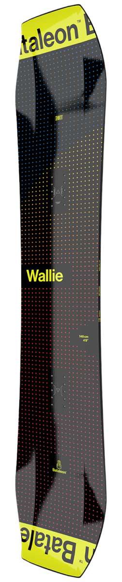 Bataleon Wallie Snowboard 2024 - All-Mountain Freestyle Snowboard for Men & Women | Perfect for Park, Powder & Groomers | Lightweight & Durable Design