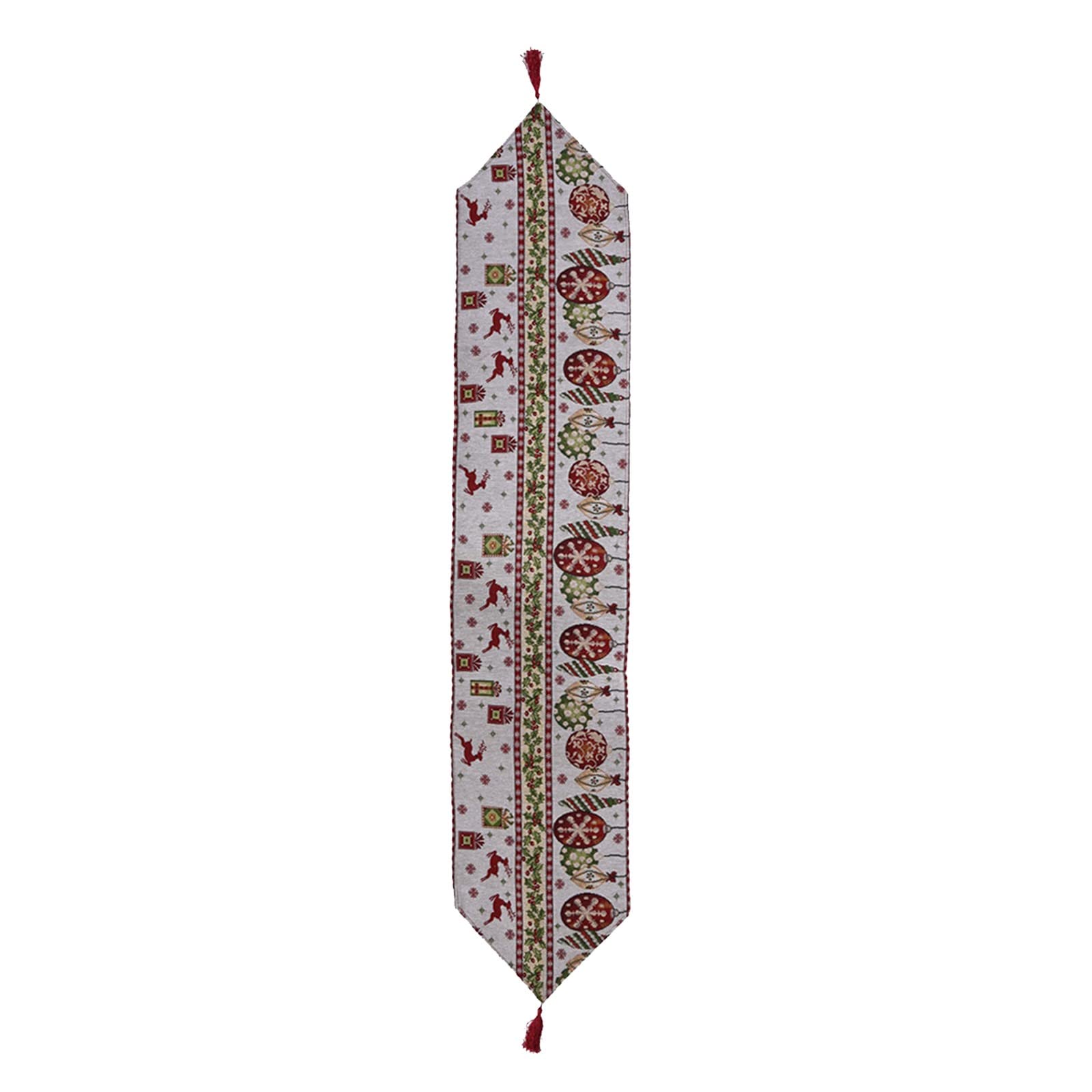 KLFGJ Woven Table Runner - Elegant Fabric Tablecloth for Christmas, Parties, and Family Gatherings - Perfect for Kitchen, Dining Room & Bar Decor - Holiday Home Decoration & Dinner Table Setting