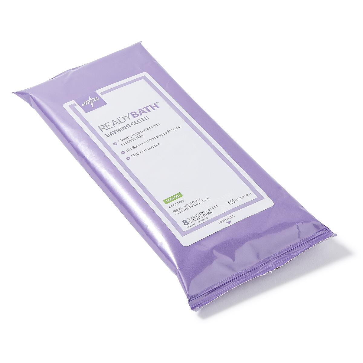 ReadyBath Total Body Cleansing Washcloths - Standard Weight, Soft & Absorbent Bath Towels for Adults & Seniors - Ideal for Bathing, Showering & Personal Hygiene Care