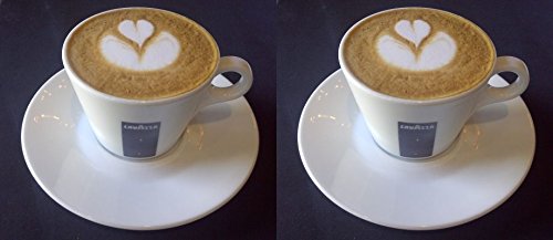 Holland Plastics Original Brand 2-Pack 8 oz Americano Coffee Cups with Saucers - Perfect for Espresso, Cappuccino & Home Cafe Use