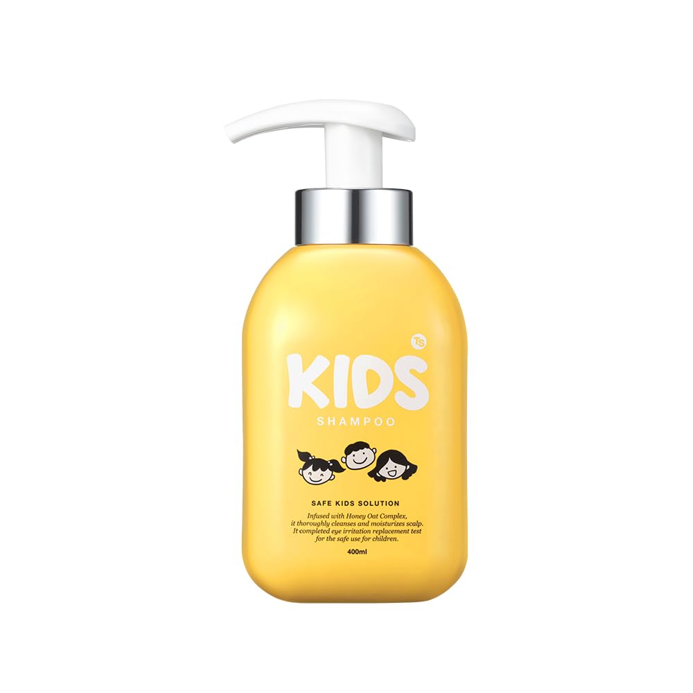 TS Kids Shampoo 400ml - Gentle & Safe Baby Shampoo for Sensitive Skin | Hypoallergenic & Tear-Free Formula | Korean Children's Hair Care | Perfect for Daily Bath Time & Newborn Care