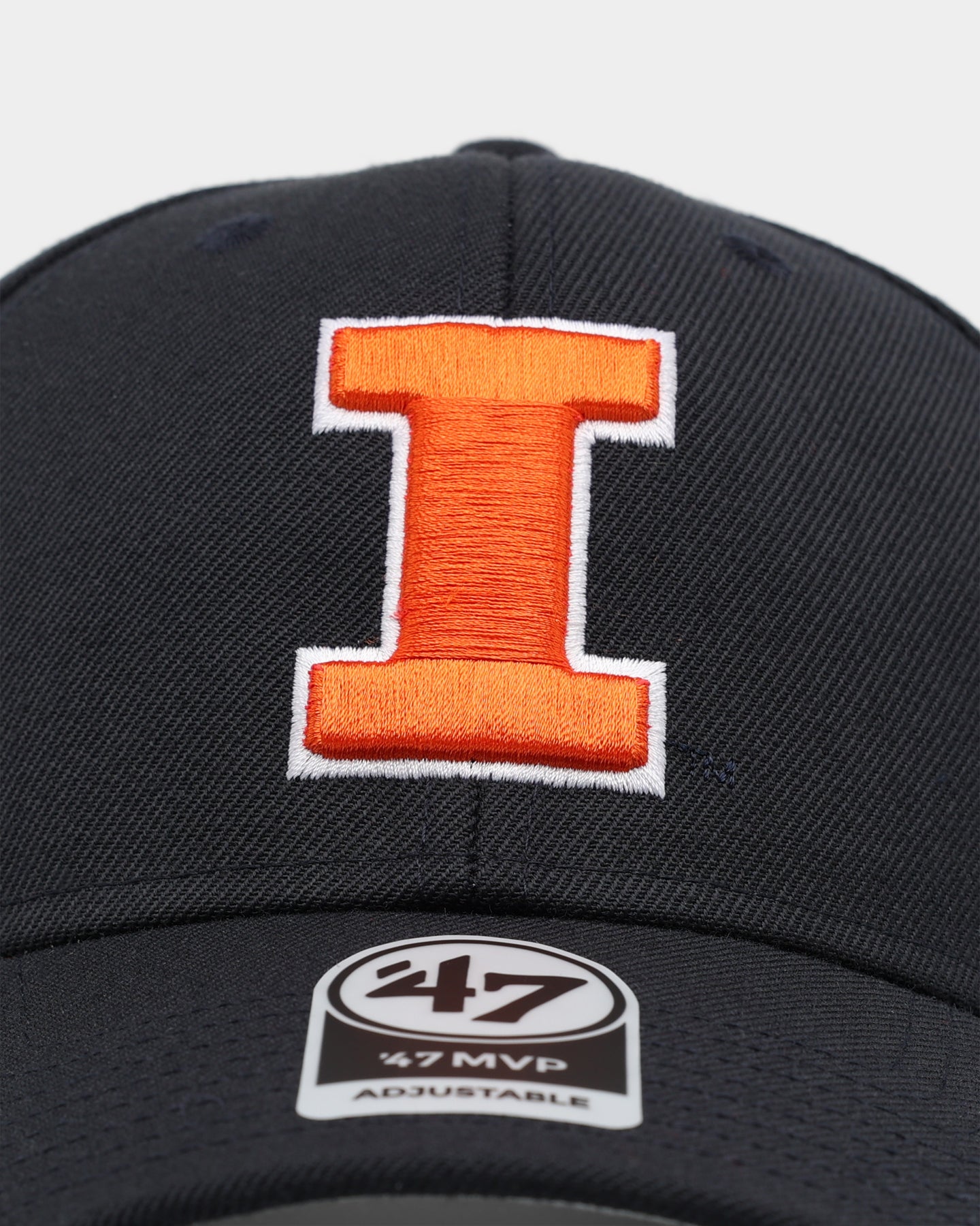 47 Brand Illinois Fighting Illini '47 MVP Strapback Adjustable Hat - Navy Blue Snapback Cap for Men & Women - Perfect for College Football Games & Casual Wear