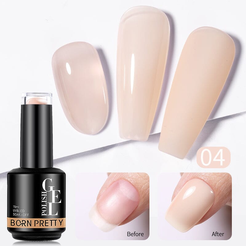 BORN PRETTY 15ml Rubber Base Gel - Long-Lasting Nail Strengthener for DIY Manicures & Professional Nail Salons | Perfect for Gel Extensions & Nail Art
