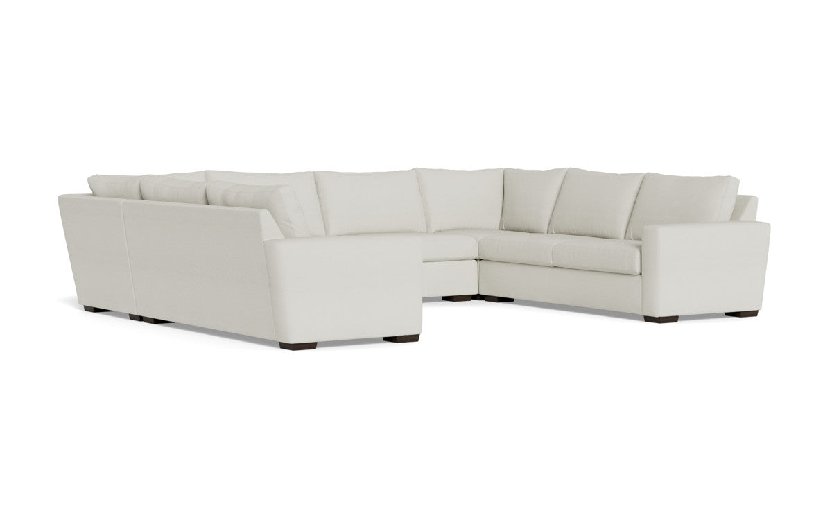 Modern Mesa 154 Condo U-Shaped Sectional Sofa - Comfortable L-Shaped Couch for Living Room, Family Room & Small Spaces