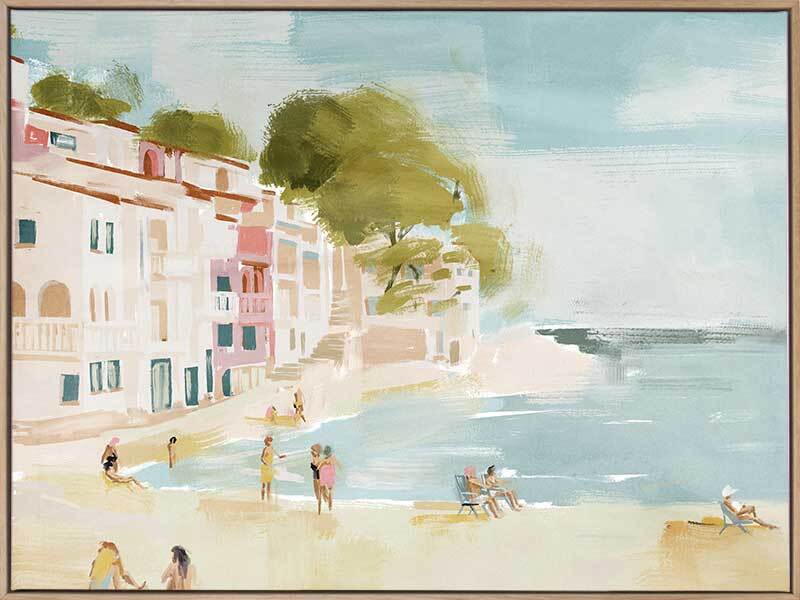 Beautiful Cassis Landscape Canvas Art Print - French Coastal Town Wall Decor for Living Room, Bedroom & Office