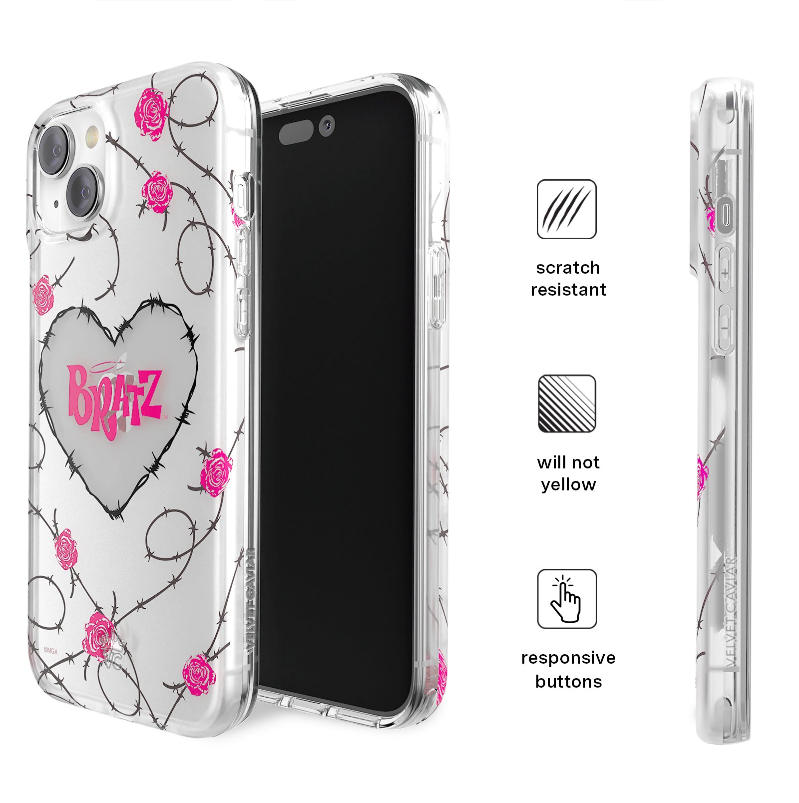Bratz Barbwire Babe iPhone Case - Trendy Protective Phone Cover for iPhone Models - Perfect for Fans, Fashion Accessories & Everyday Use