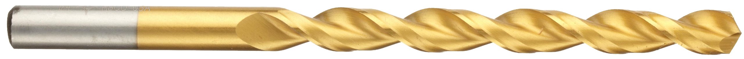 Cleveland 2075T Cobalt Steel Drill Bit Set - TiN Coated, 135° Split Point, Round Shank, #22 Wire Size (10-Pack) | Perfect for Metalworking, Woodworking & DIY Projects