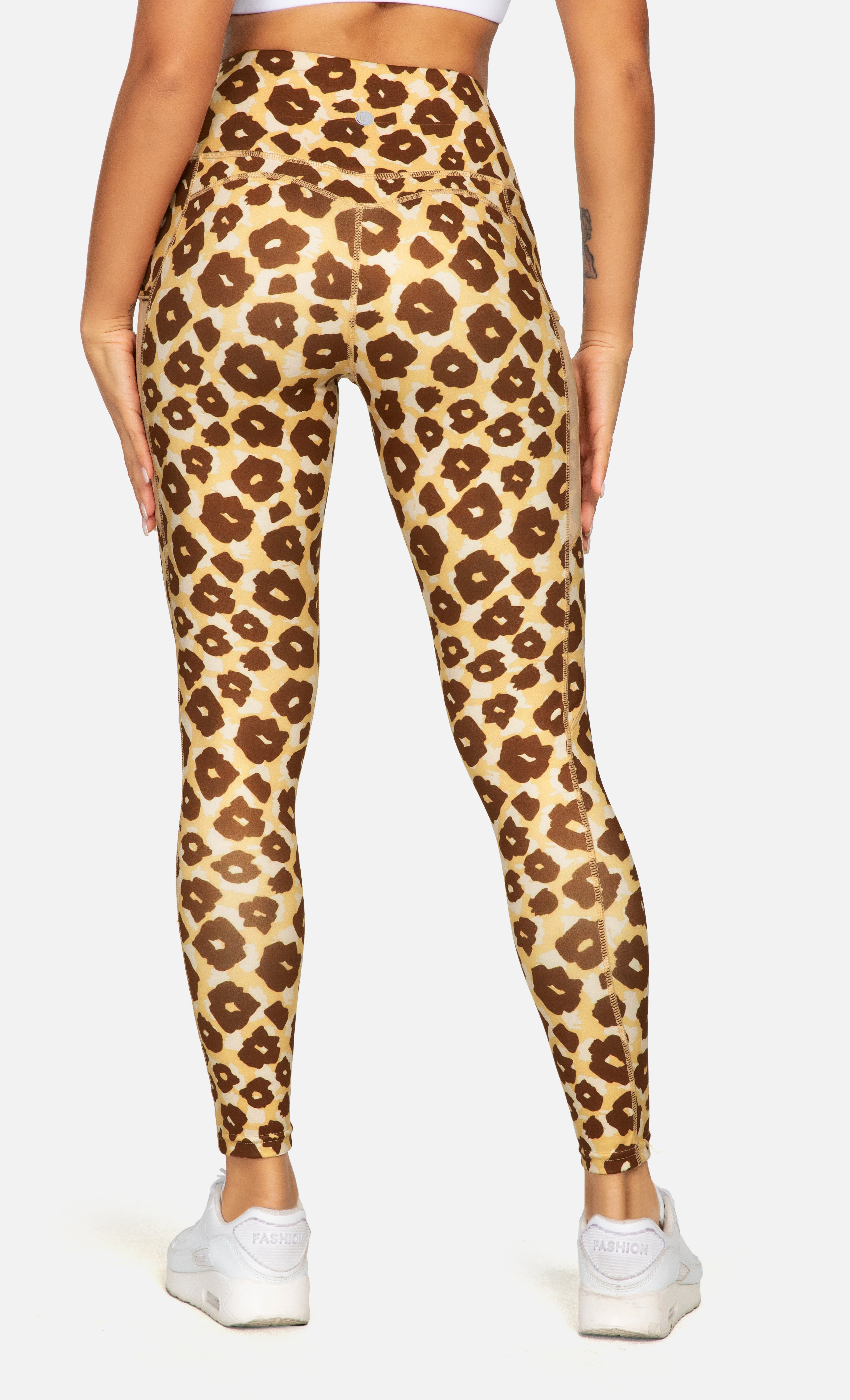 Leopard Print High Waist Leggings for Women - Stretchy Workout Yoga Pants - Fashionable Gym & Casual Wear