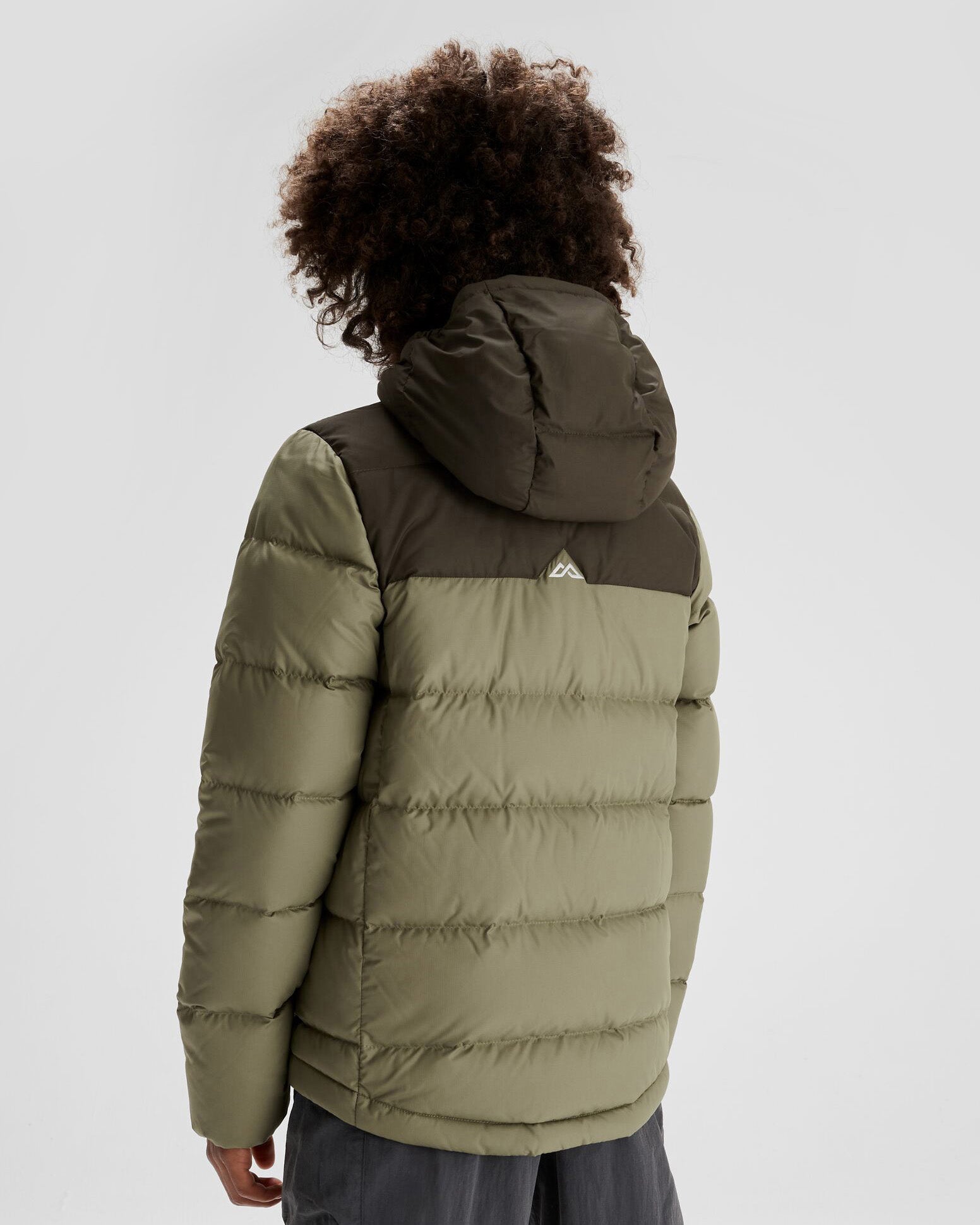 Boys' Epiq Down Jacket - Waterproof Winter Coat for Kids, Warm Puffer Jacket with Hood, Beech/Dark Moss - Perfect for Snow Play, Skiing & Outdoor Adventures