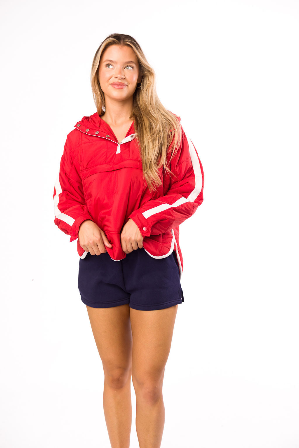 High Waisted Sweat Shorts for Women - Soft & Comfortable Navy Blue Lounge Shorts - Perfect for Yoga, Running, Travel & Home Relaxation
