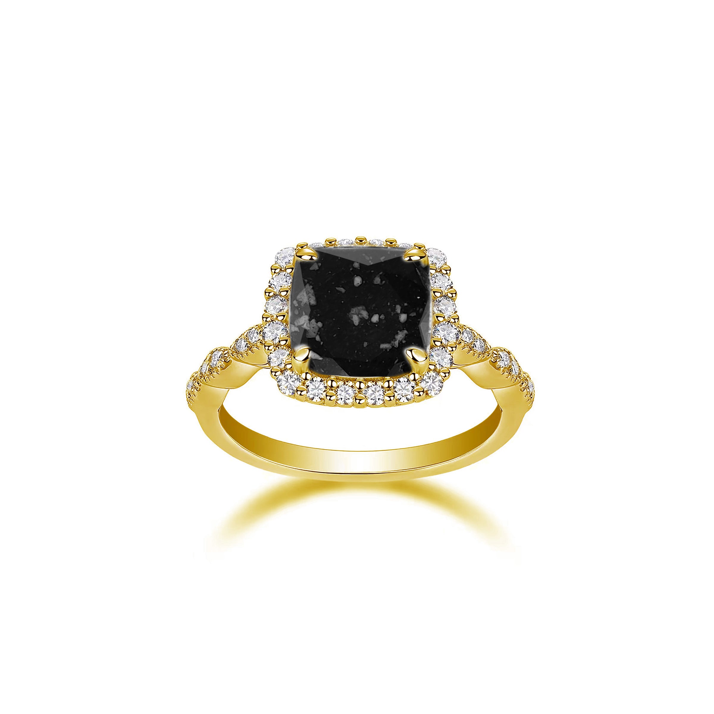 Golden Grace: Elegant Ashes Ring for Memorial Keepsake - Perfect for Remembrance, Funeral, or Cremation Jewelry - Ideal for Grieving Loved Ones & Honoring Memories