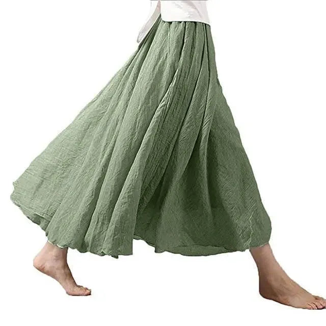 Women's Floral Maxi Skirt for Summer - Lightweight Flowy Beach Skirt with Pockets - Perfect for Vacation, Beach Outings & Casual Wear