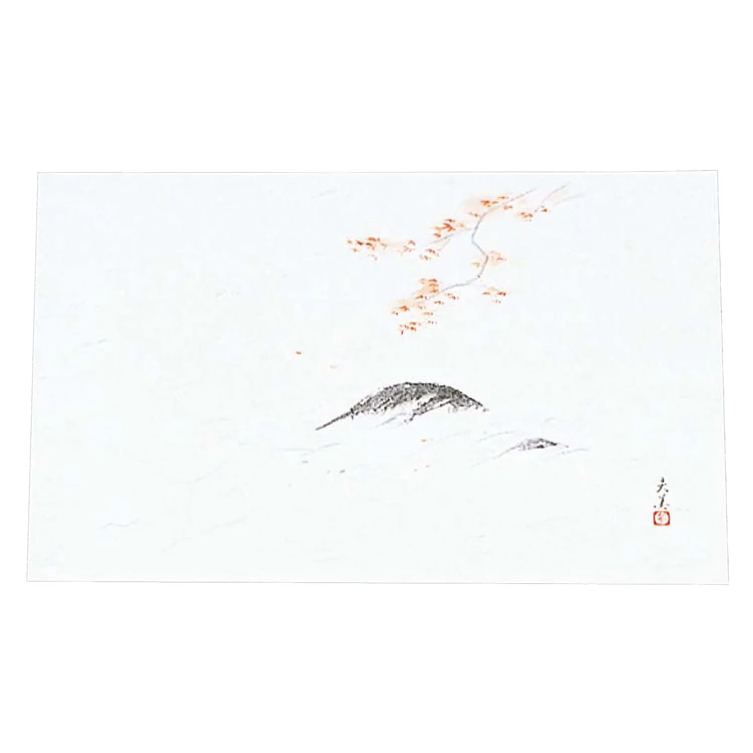 Premium Japanese Washi Paper Placemats - Autumn Maple Leaf Design (Momijigari) - 100-Pack - Elegant Table Setting for Dining, Parties & Home Decor