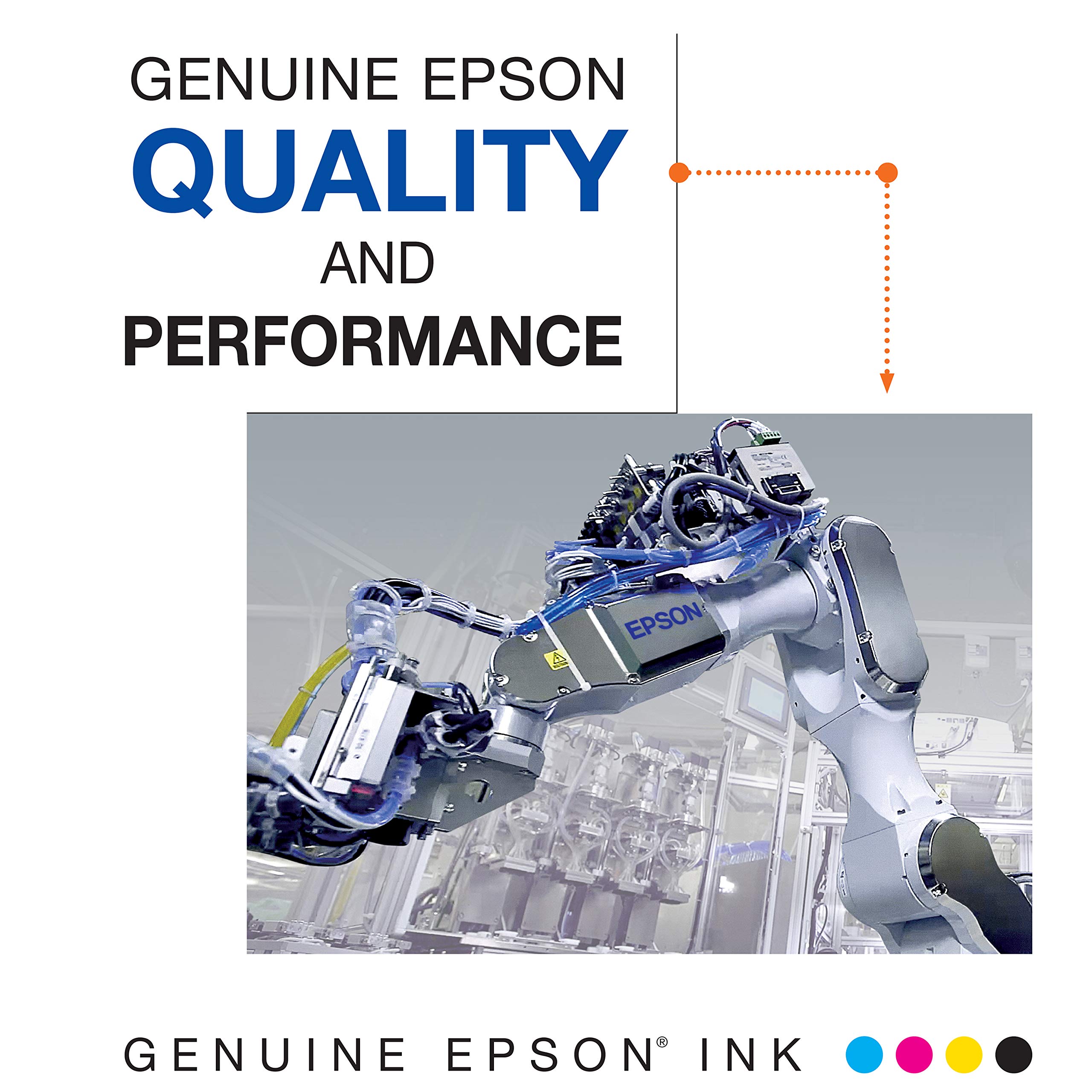 Epson T702120-BCS DURABrite Ultra Black & Color Combo Pack Ink Cartridges - Standard Capacity | T702XL120-S High Capacity Black Ink | Compatible with Epson Printers | Home & Office Printing Solution