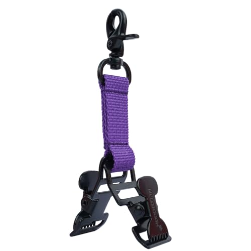 Alligator Clip 2 Head Purple Color