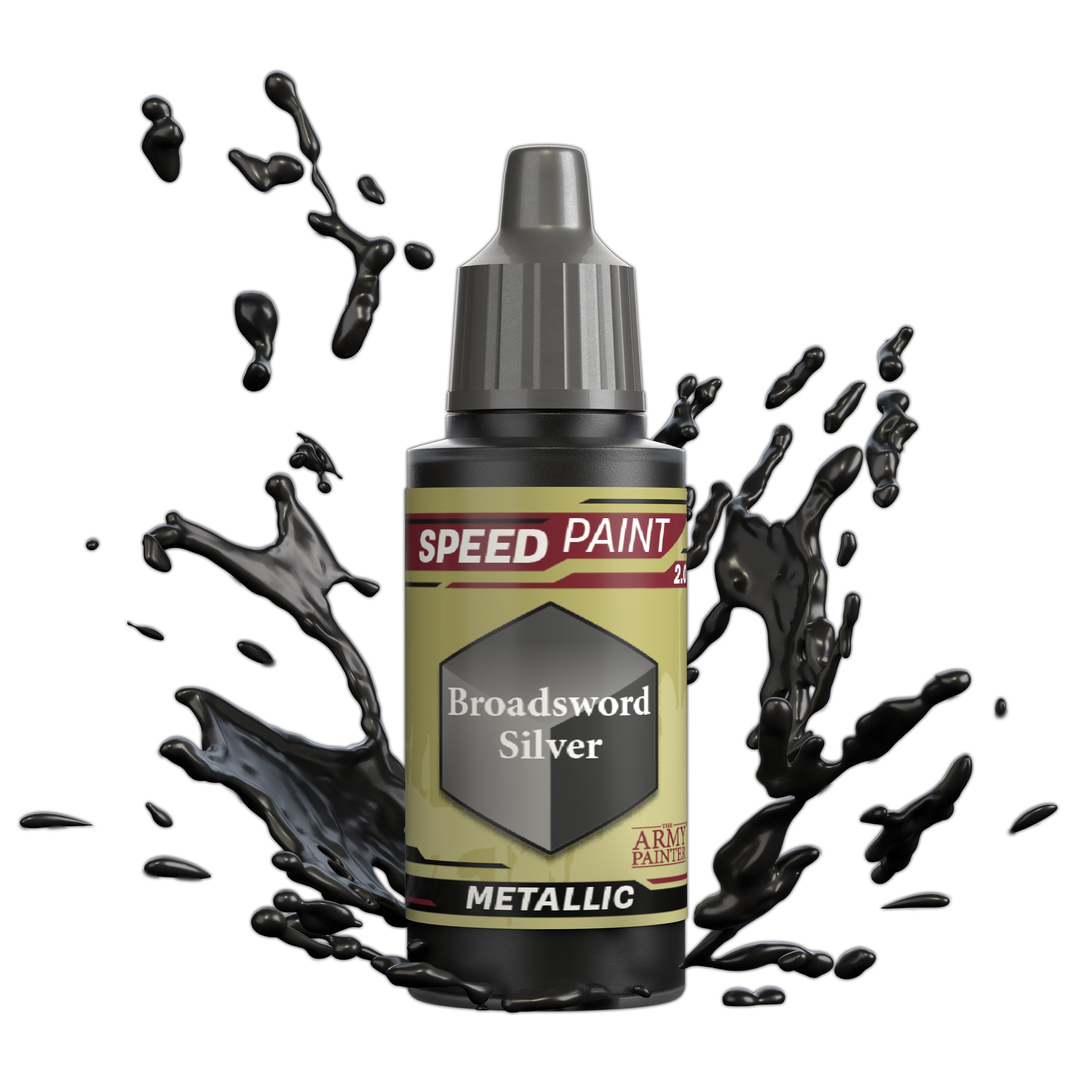 Speedpaint: Broadsword Silver - Premium Metallic Acrylic Paint for Miniatures & Models - Perfect for War Gaming, D&D, and Tabletop Painting
