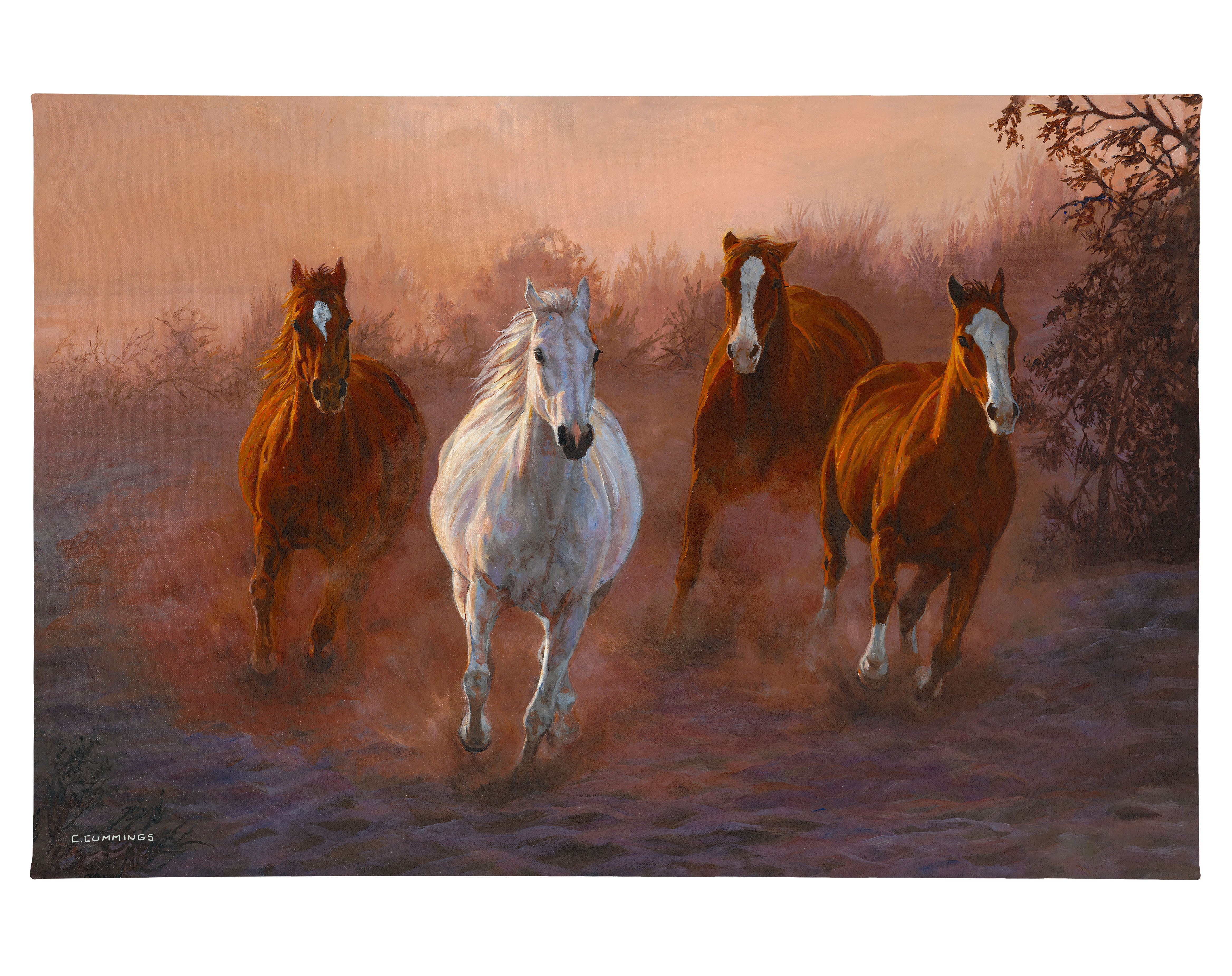 Gold Rush 24x36 Gallery Wrapped Canvas - Premium Wall Art Decor for Living Room, Bedroom & Office