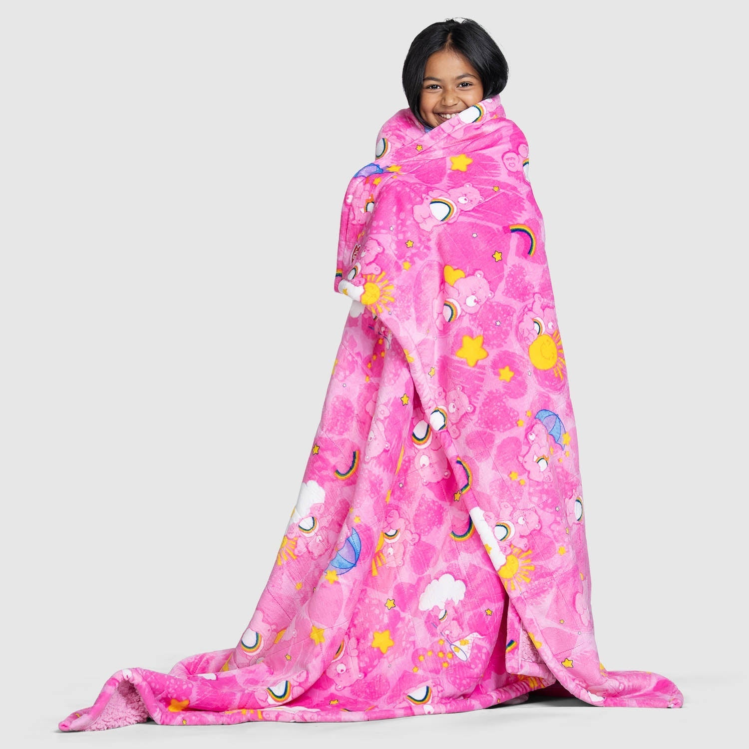 Care Bears Fleece Blanket - Soft & Cozy Plush Throw for Kids & Adults - Perfect for Bed, Couch & Movie Nights