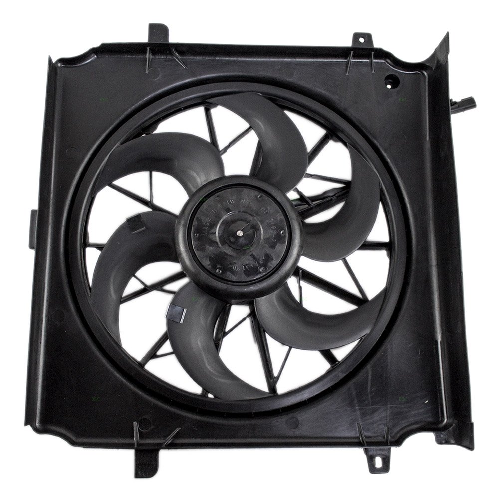 Brock Replacement Radiator Cooling Fan Assembly Compatible with 2002-2004 Jeep Liberty 55037659AA - Perfect for Engine Overheating Prevention & Off-Road Vehicle Maintenance