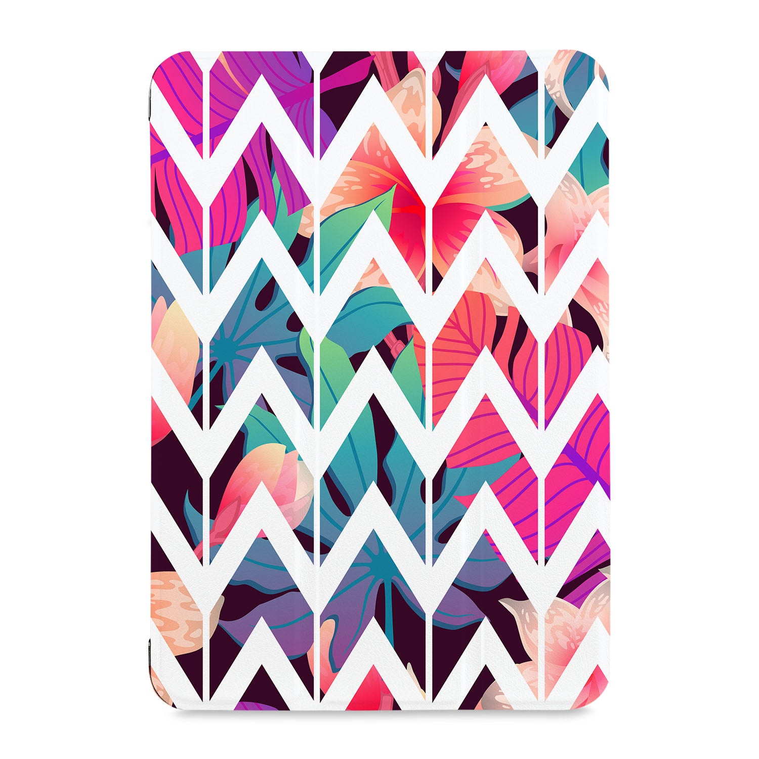 Samsung Tablet Case with Geometric Flower Design - Slim Protective Cover for Samsung Galaxy Tab A/S6/S7/S8 - Perfect for Work, School & Travel