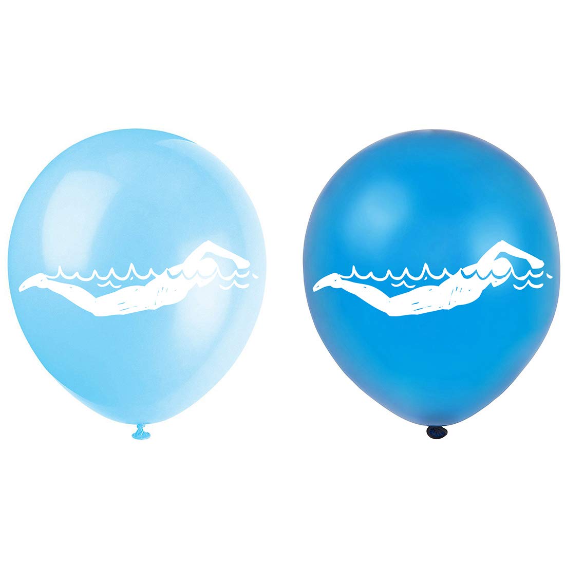 12 Inch Latex Swim Balloons (16 Pack) - Colorful Floating Pool Party Decorations for Birthdays, Baby Showers & Summer Celebrations
