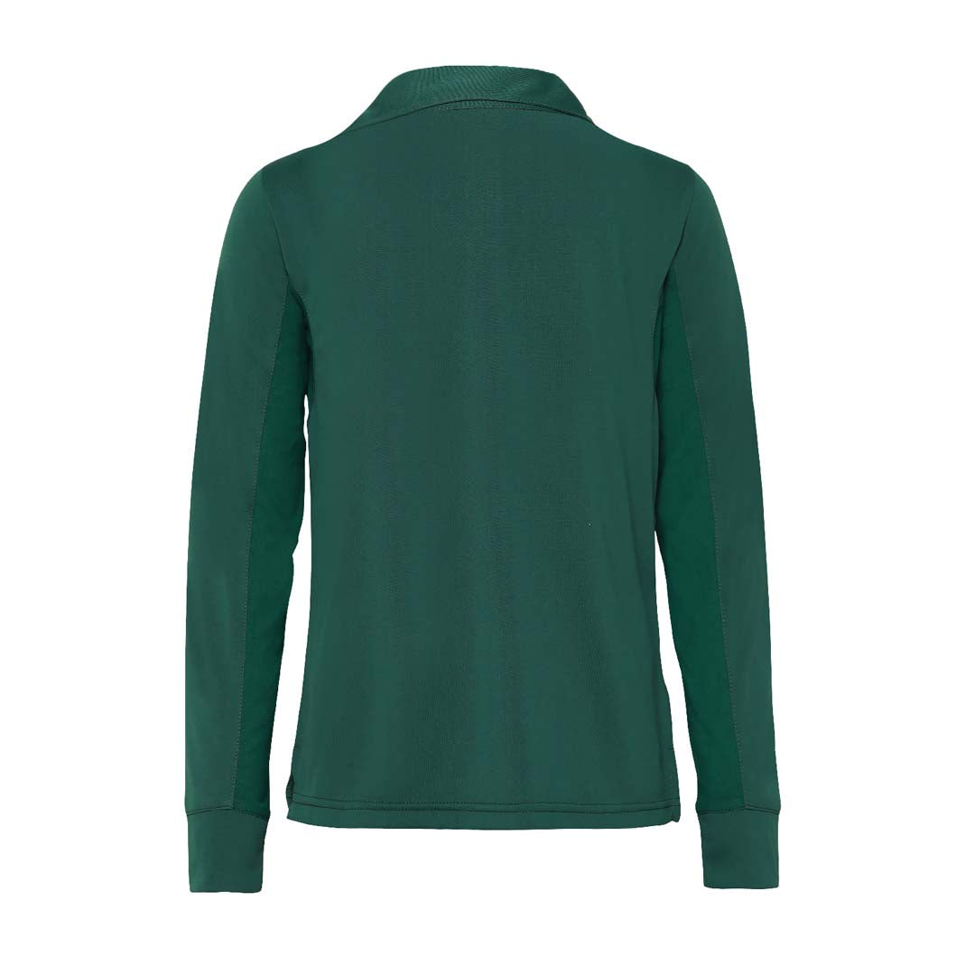 TuffRider Kids' Taylor Long Sleeve Polo Shirt - Comfortable & Durable Equestrian Riding Top for Boys & Girls - Perfect for Horseback Riding, School & Outdoor Activities