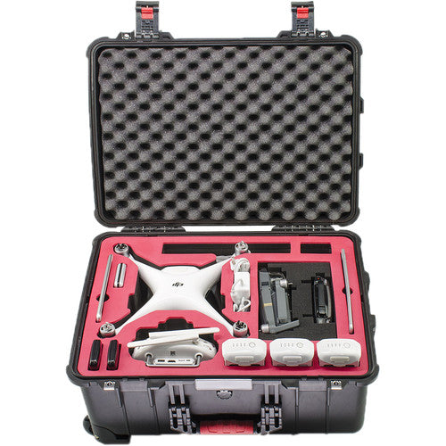 PGYTECH Wheeled Carrying Case for DJI Phantom 4 Series Drone - Durable Protective Travel Storage for Quadcopter Accessories | Perfect for Aerial Photography & Outdoor Adventures