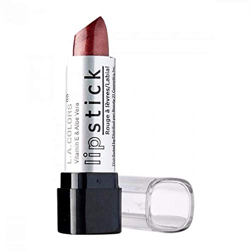 L.A. Colors Lipstick with Vitamin E & Aloe Vera - Moisturizing & Long Lasting - Passion Red Shade - Perfect for Everyday Wear & Special Occasions
