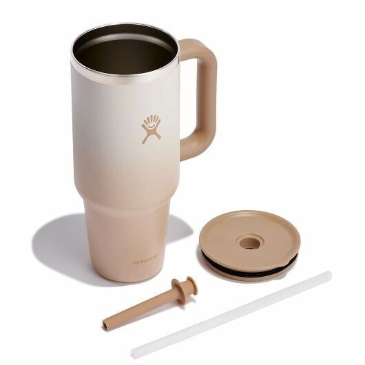 40 oz Stainless Steel Vacuum Insulated Travel Tumbler - Keeps Drinks Hot/Cold for 24 Hours - Perfect for Camping, Hiking & Office Use
