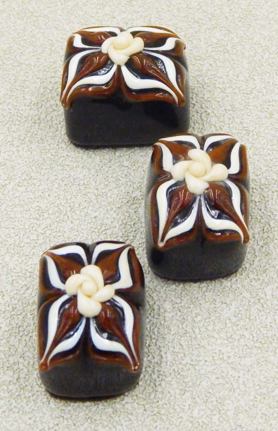 Handmade Glass Chocolate Caramel Vanilla Sculpture - Elegant Home Décor Gift for Holidays & Special Occasions | Perfect for Dining Table Centerpiece, Wedding Favors, and Housewarming Gifts