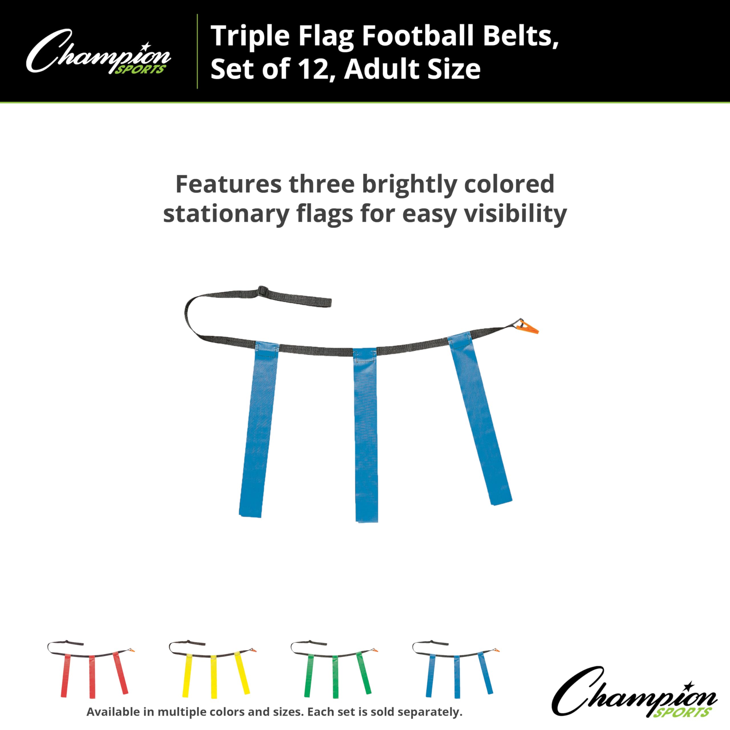 Champion Sports Waist Pack for Football - Adjustable Running Belt with Zipper Pockets - Perfect for Football Training, Running, and Outdoor Activities