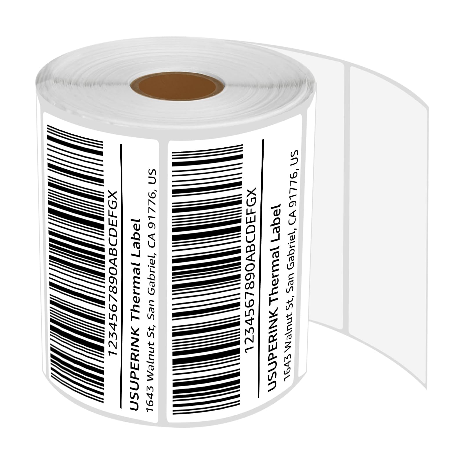 8 Rolls (810 Labels/Roll) Brother RDS03U1 Compatible White Paper Labels - 4
