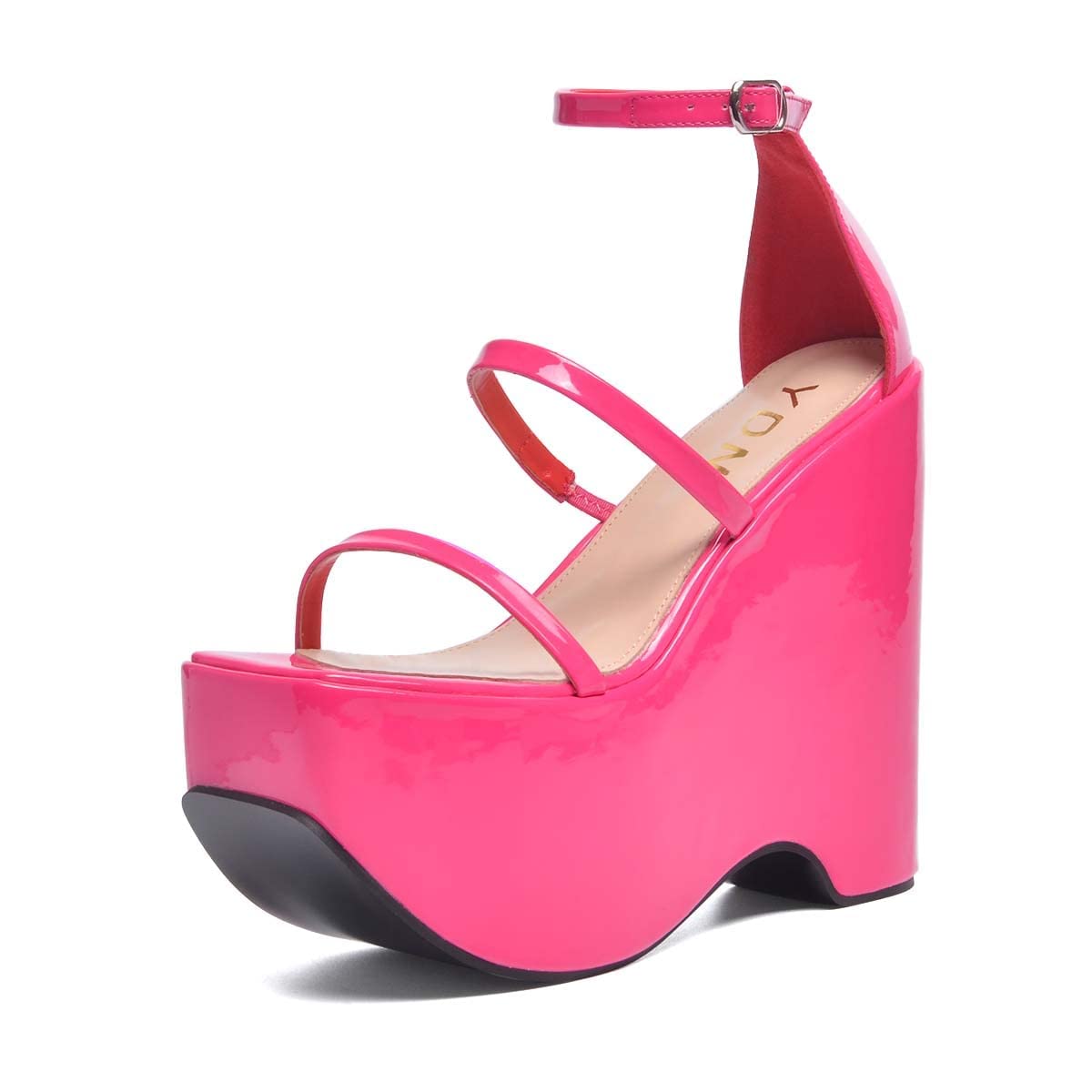 YDN Women's Open Toe Platform Wedge Pumps - Cute Ankle Strap Sandals for Wedding, Party & Summer Outfits - Comfortable Dress Shoes in Sizes 4-15 US - Perfect for Brides, Beach Vacations & Date Nights