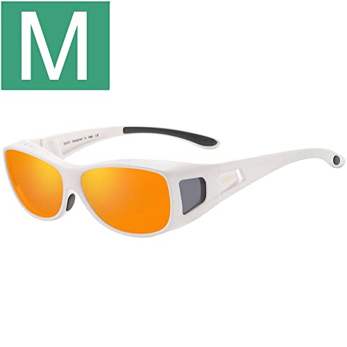 M Size White Frame Revo Red Lens