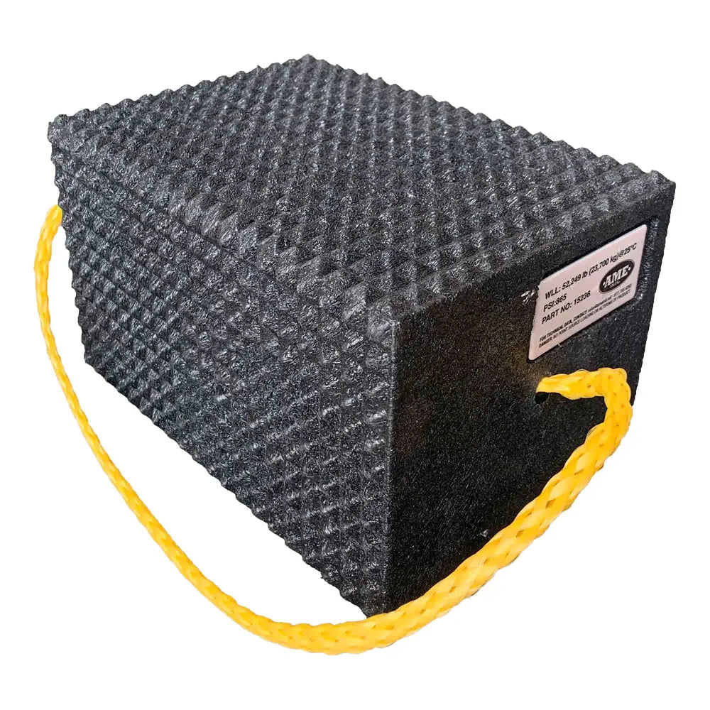 AME Pyramid Surface Cribbing Blocks - Heavy Duty Plastic Stackable Blocks for Vehicle Recovery, Construction & Industrial Use - Perfect for Off-Roading, Towing & Emergency Scenarios