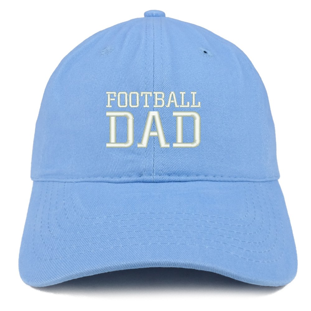 Trendy Football Dad Embroidered Cotton Baseball Cap - Comfortable Adjustable Dad Hat for Sports Fans, Games & Casual Wear