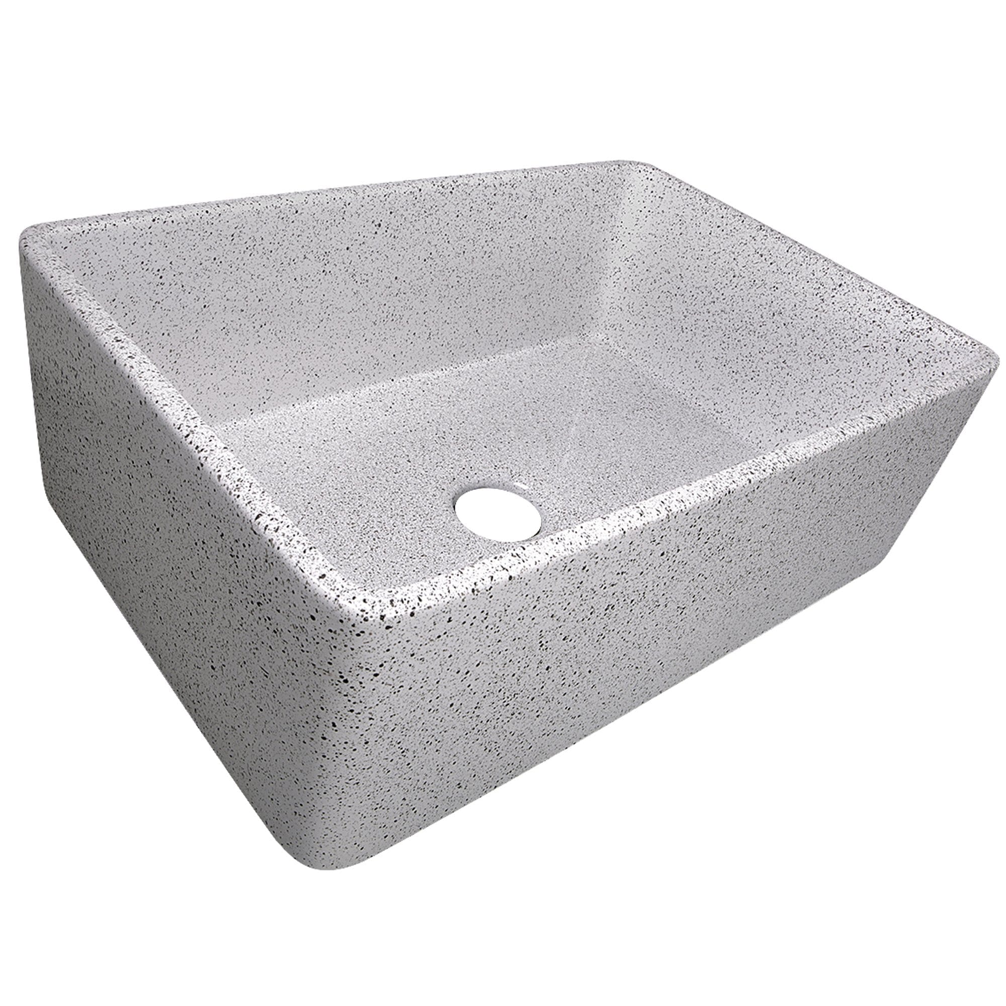 Farmhouse Fireclay Sink 30 Inch Nantucket Style with Pietra Sarda Finish - Perfect for Kitchen Remodeling, Rustic Decor & Modern Farmhouse Designs (Model FCFS3020S)