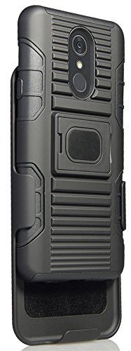 LG Stylo 4 Case with Ring Grip, Belt Clip Holster & Magnetic Car Mount - Compatible with LG Stylus 4 & LG Q Stylus (Q710MS/Q710CS/Q710TS) - Perfect for Hands-Free Use at Home, Office & Driving