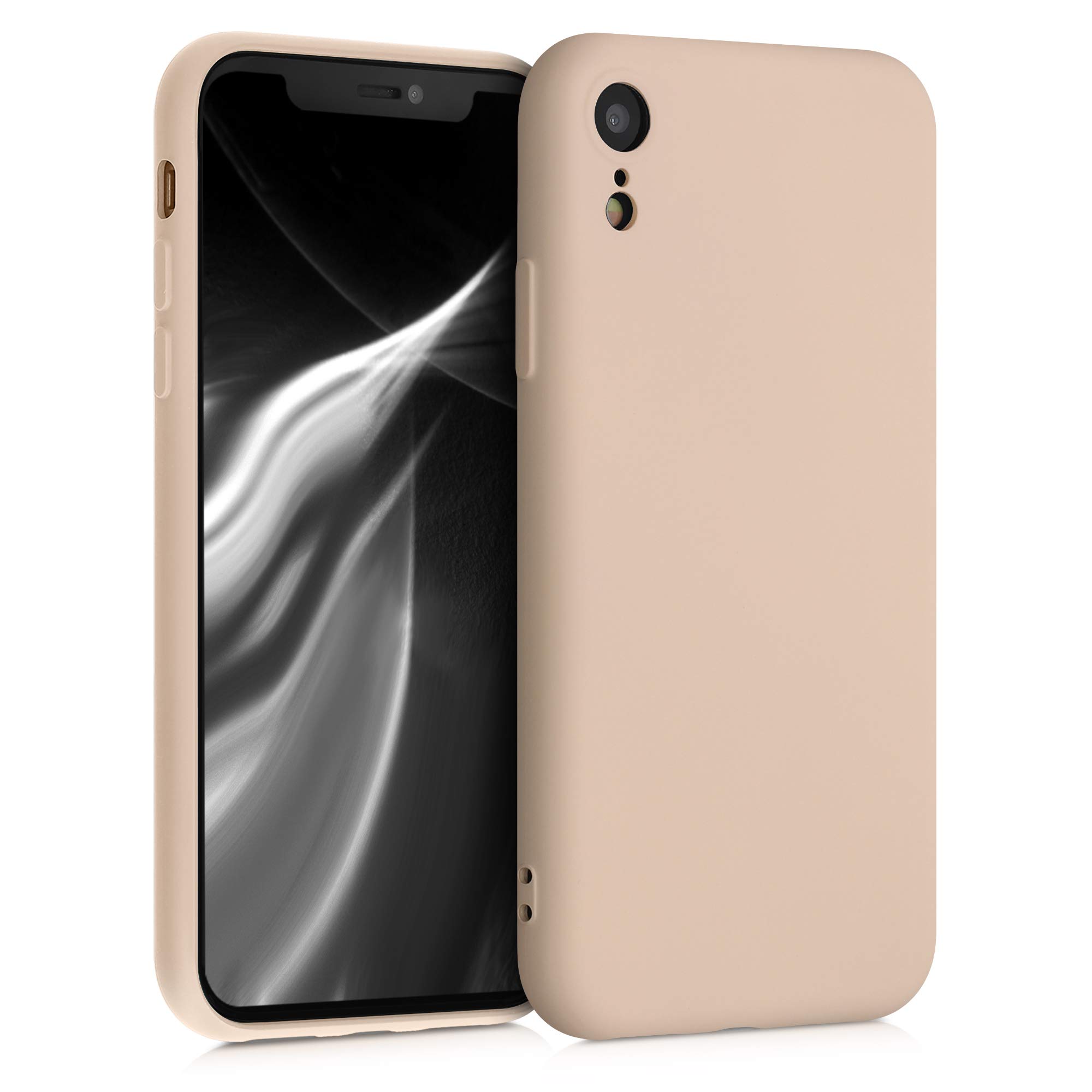 kwmobile Slim Protective TPU Silicone Phone Case for Apple iPhone XR - Mother of Pearl Design | Perfect for Everyday Use, Work & Travel