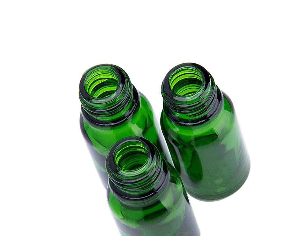 VASANA 6-Pack 15ml Green Glass Essential Oil Bottles with Glass Droppers - Refillable Aromatherapy Perfume Vials for DIY Blends, Travel, Gifts & Home Fragrance Solutions