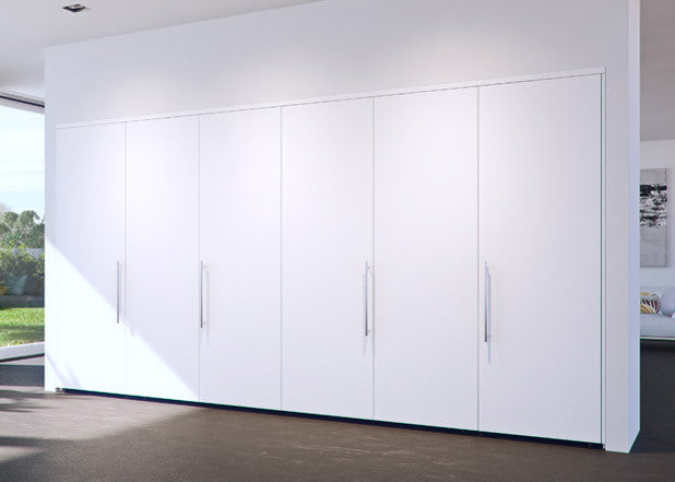 Folding Concepta 25 Pocket Door Hardware Kit - Smooth Sliding Interior Barn Door System for Home & Office - Easy Installation for Bedrooms, Closets & Room Dividers