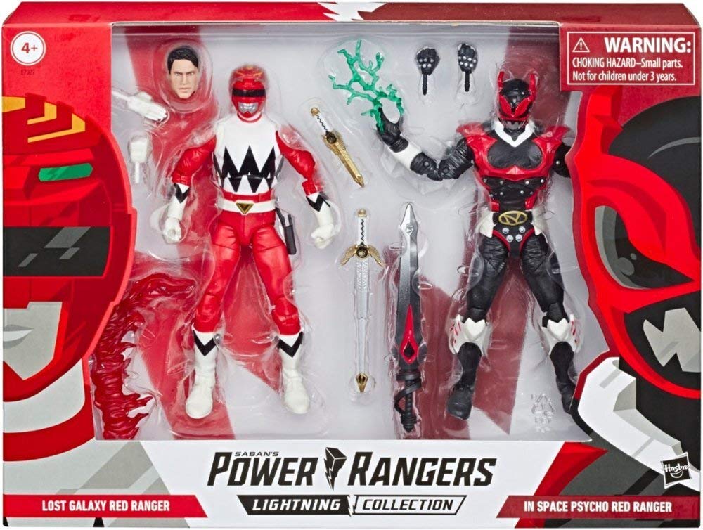 Power Rangers Lightning Collection - Space Psycho Red Ranger & Lost Galaxy Red Ranger 6-Inch Action Figures | Collectible Toy for Fans, Gift for Kids | Display, Play, Cosplay, and Collection Scenes